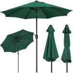 Parasol de jardin inclinable - 270cm - vert fonc� - yaheetech