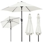 Parasol inclinable de jardin ext�rieur - 230cm - avec cadre en m�tal - terrasse piscine plage balcon ...