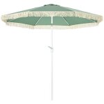 Outsunny - parasol de jardin - polyester - 265x265x245m - vert