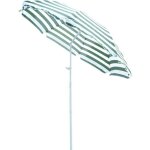 Outsunny - parasol - tissu de polyester - 1. 8x1. 8x2m - vert et blanc