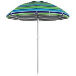 Parasol inclinable rglable de plage protection uv40 + 178 cm sac transport inclus