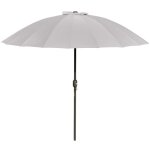 Parasol inclinable rond avec manivelle m�tal fibre de verre � 255 m polyester haute densit� - outsunny ...