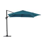 Parasol de jardin dport - proloisirs - roma - 3x4m - manivelle - alu / acier