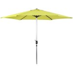 Parasol jardin droit alu sol - rond - � 3m - vert