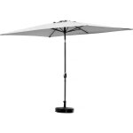 Parasol rectangulaire inclinable sol 2 - 2 x 3 m - gris