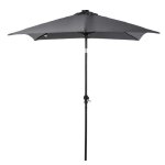 Outsunny - parasol - acier - 268x205x248cm - gris