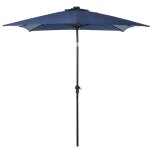Outsunny - parasol - acier - 268x205x248cm - bleu