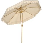 Outsunny - parasol - polyester - 264x264x240cm - kaki