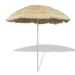 Parasol de plage inclinable style hawaii 41290