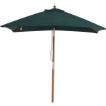 Outsunny - parasol - bois - 200x150x235cm - vert
