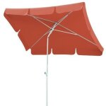 Parasol - schneider - ibiza - 180 x 120 cm - terracotta - hauteur 225 cm