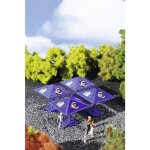Parasol euro - vollmer - 42003 - violet - lot de 4 - mod�le fini h0