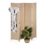 Relaxdays paravent à 4 volets brise - vue pliable plastique et bois h x l : 170 x 160 cm pour intérieur ... Relaxdays paravent à 4 volets brise - vue pliable plastique et bois h x l : 170 x 160 cm pour intérieur ...
