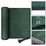 Paravent pour cl�tures et rambardes - hengmei - tissu hdpe 15x10m - vert - r�sistant aux intemp�ries ...