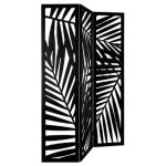 Paravent design contemporain 120x170cm noir