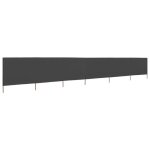 Paravent ext�rieur multifonctionnel home - brise - vue - 6 panneaux - tissu 800x120 cm anthracite11340 ...