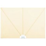 Paravent ext�rieur multifonctionnel home - brise - vue - auvent lat�ral pliable de terrasse cr�me 240x160 ...