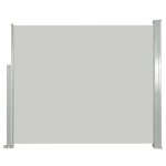 Paravent ext�rieur multifonctionnel home - brise - vue - auvent lat�ral r�tractable 120x300 cm blanc ...