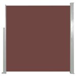 Paravent ext�rieur multifonctionnel home - brise - vue - auvent lat�ral r�tractable 140x300 cm marron10465 ...