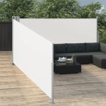 Paravent ext�rieur multifonctionnel home - brise - vue - auvent lat�ral r�tractable cr�me 120x1000 cm10598 ...