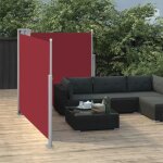 Paravent ext�rieur multifonctionnel home - brise - vue - auvent lat�ral r�tractable rouge 120x600 cm10576 ...
