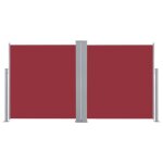 Paravent ext�rieur multifonctionnel home - brise - vue - auvent lat�ral r�tractable rouge 160x600 cm10584 ...