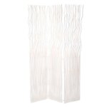 Paravent en saule - fer coloris blanc - longueur 12050 x profondeur 45 x hauteur 180 cm Paravent en saule - fer coloris blanc - longueur 12050 x profondeur 45 x hauteur 180 cm