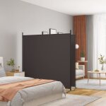 Promo paravent sur pied lmt - cloison de séparation 2 panneaux - marron 348x180 cm tissu 324kg Promo paravent sur pied lmt - cloison de séparation 2 panneaux - marron 348x180 cm tissu 324kg
