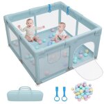 Parc bébé pour enfants avec 30 boule - parc de jeux lavable pliable - 127 x 127 x 68cm vert - adapté ... Parc bébé pour enfants avec 30 boule - parc de jeux lavable pliable - 127 x 127 x 68cm vert - adapté ...
