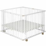 Parc bb pliant carr helio blanc 100x100 cm