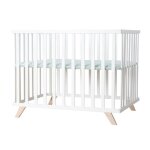 Parc bb - roba - 75 x 100 cm - tapis de parc lil planet vert givr inclus - blanc