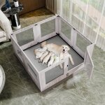 Parc pour chien - non spcifi - xxl - 120x118. 6x60cm - verre tremp - intrieur
