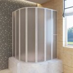Pare baignoire  7 volets avec porte - serviettes 140 x 168 cm 140786