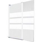 Ondee - pare - baignoire missi 2v - paroi 120x140x04cm - verre tremp - finition blanc