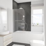 Schulte pare - baignoire 80x140cm paroi de baignoire réversible pivotant anticalcaire verre 5mm transparent ... Schulte pare - baignoire 80x140cm paroi de baignoire réversible pivotant anticalcaire verre 5mm transparent ...