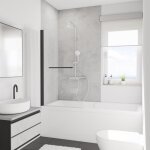 Schulte pare - baignoire 80x140cm paroi de baignoire rversible anticalcaire pivotant cran pliant verre ...