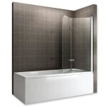 Baly pare - baignoire rabattable en verre 6 mm modle - 140 x 140 cm verre - transparent