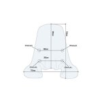 Pare - brise - givi - 1117a + a1117a - incolore - scooter honda sh125i / 150i - 59x715 cm