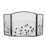 Pare - etincelles de chemine 3 panneaux sannover - sannover thermique - protection pour foyer - adulte ...