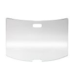 Pare feu en verre trempé courbé rectangulaire galba - 65x45cm Pare feu en verre trempé courbé rectangulaire galba - 65x45cm