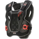 Pare - pierre moto cross alpinestars roost guard bio action - noir / rouge - m / l