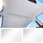 Pare - soleil de voiture - joulli - tesla model 3 2024 - protection uv - beige - lot de 2