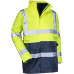 Parka 4 en 1 impermable et coupe - vent prevention lma - jaune / marine