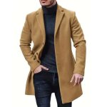 Parka chauffante hommes hiver long chaud uni xd566a kaki