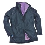 Parka femme 3 - en - 1 portwest elgin - marine - etanche et respirante - doublure polaire - 5 poches