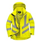 Parka femme haute visibilité respirante portwest 300d - jaune Parka femme haute visibilité respirante portwest 300d - jaune