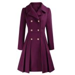 Parka femmes hiver long chaud matelass�e automne trench xd557 violet