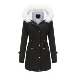Parka femme - mobigarlan - chaleureuse manteau dautomne dhiver doudoune - xh501aaa - noir Parka femme - mobigarlan - chaleureuse manteau dautomne dhiver doudoune - xh501aaa - noir