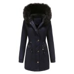 Parka femme - mobigarlan - chaleureuse manteau dautomne dhiver doudoune - xh516bbb - bleu foncé Parka femme - mobigarlan - chaleureuse manteau dautomne dhiver doudoune - xh516bbb - bleu foncé