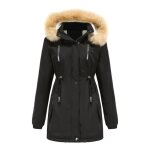 Parka femme - mobigarlan - chaleureuse manteau dautomne dhiver doudoune - xh517bbb - noir Parka femme - mobigarlan - chaleureuse manteau dautomne dhiver doudoune - xh517bbb - noir